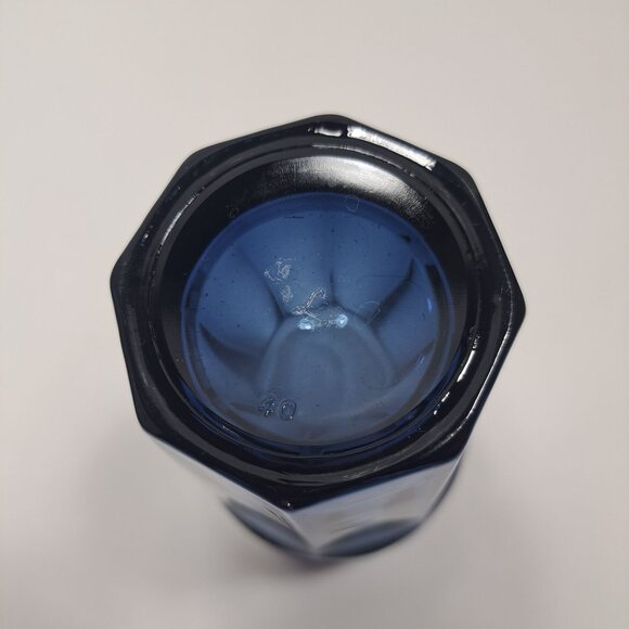 Libbey Duratuff Gibraltar Dusky Blue Cooler Glass 16oz Vintage - Picture 7 of 7